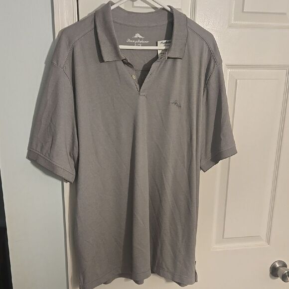 Tommy Bahama Accessories Gray Polo Shirt for Men - Picture 1 of 8